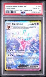 2025 Pokemon Scarlet and Violet Prismatic Evolutions Special Illustration Rare Espeon Ex #155 PSA 10