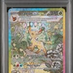 2025 Pokemon Scarlet and Violet Prismatic Evolutions Special Illustration Rare Leafeon Ex #144 PSA 8