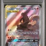 2019 Pokemon Sun and Moon Unbroken Bonds Machamp/Marshadow Gx #199 PSA 9