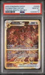 2023 Pokemon Sword and Shield Crown Zenith Secret Rare Giratina Vstar #GG69 PSA 10