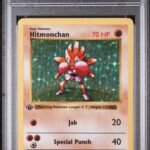 1999 Pokemon Base Set Holo 1st Edition Hitmonchan #7 PSA 5