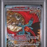 2025 Pokemon Scarlet and Violet Prismatic Evolutions Special Illustration Rare Roaring Moon Ex #162 PSA 9