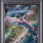 2022 Pokemon Sword and Shield Lost Origin Aerodactyl V #180 PSA 9