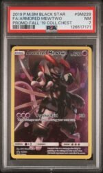 2016 Pokemon Sun and Moon Black Star Promos Armored Mewtwo #SM228 PSA 7