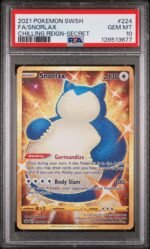 2021 Pokemon Sword and Shield Chilling Reign Secret Rare Snorlax #224 PSA 10