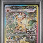2025 Pokemon Scarlet and Violet Prismatic Evolutions Special Illustration Rare Leafeon Ex #144 PSA 8