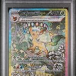 2025 Pokemon Scarlet and Violet Prismatic Evolutions Special Illustration Rare Leafeon Ex #144 PSA 8