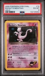 2000 Pokemon Gym Challenge Holo Rocket's Mewtwo #14 PSA 6