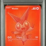 2025 Pokemon Scarlet and Violet Black Bolt Black White Rare Victini #171 PSA 10