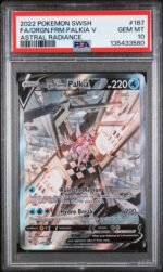 2022 Pokemon Sword and Shield Astral Radiance Origin Forme Palkia V #167 /189 PSA 10