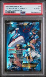 2015 Pokemon XY Double Crisis Team Aqua's Kyogre Ex #6 PSA 6