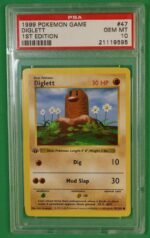1999 Pokemon Base Set 1st Edition Diglett #47 PSA 10