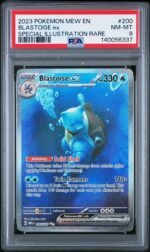 2023 Pokemon Scarlet and Violet 151 Special Illustration Rare Blastoise Ex #200 PSA 8