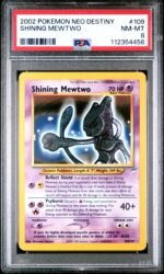 2002 Pokemon Neo Destiny Shining Mewtwo #109 PSA 8