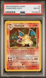 1999 Pokemon Base Set Holo Charizard #4 PSA 8