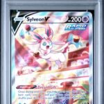 2021 Pokemon Sword and Shield Evolving Skies Sylveon V #184 PSA 9