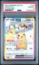 2024 Pokemon Scarlet and Violet Surging Sparks Ultra Rare Pikachu Ex #219 PSA 10