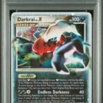 2008 Pokemon Diamond and Pearl Great Encounters Holo Darkrai Lv X #104 PSA 7