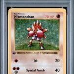 1999 Pokemon Base Set Holo 1st Edition Hitmonchan #7 PSA 5