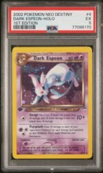 2002 Pokemon Neo Destiny 1st Edition Holo Dark Espeon #4 PSA 5