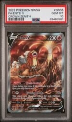 2023 Pokémon Sword & Shield Crown Zenith Galarian Gallery Entei #GG36 V PSA 10