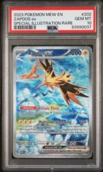 2023 Pokemon Scarlet and Violet 151 Special Illustration Rare Zapdos Ex #202 PSA 10