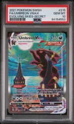 2021 Pokemon Sword and Shield Evolving Skies Secret Rare Umbreon Vmax #215 PSA 10