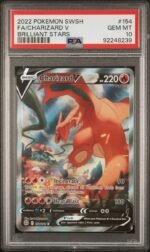 2022 Pokemon Sword and Shield Brilliant Stars Charizard V #154 /172 PSA 10