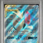 2019 Pokemon Sun and Moon Unified Minds Mega Sableye/Tyranitartag Gx #225 PSA 10