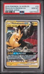 2019 Pokemon 2019 World Championships Deck: Pikarom Judge Pikachu Zekrom Gx #33 PSA 10