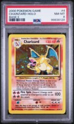 2000 Pokemon Base Set 2 Holo Charizard #4 PSA 8