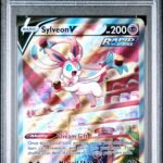 2021 Pokemon Sword and Shield Evolving Skies Sylveon V #184 PSA 9