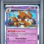 2025 Pokemon Black Star Promos Mega Evolution Prerelease Staff Alakazam #003 PSA 9