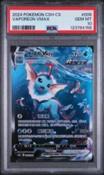 2024 Pokemon Eevee Advanced Gift Box Simplified Chinese Vaporeon Vmax #6 PSA 10