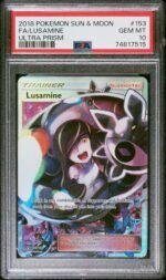 2018 Pokemon Ultra Prism Ultra Rare Lusamine #153 PSA 10