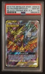 2019 Pokemon Sun and Moon Black Star Promo Hidden Fates Elite Trainer Box Articuno/Moltres/Zapdos Gx #SM210 PSA 10